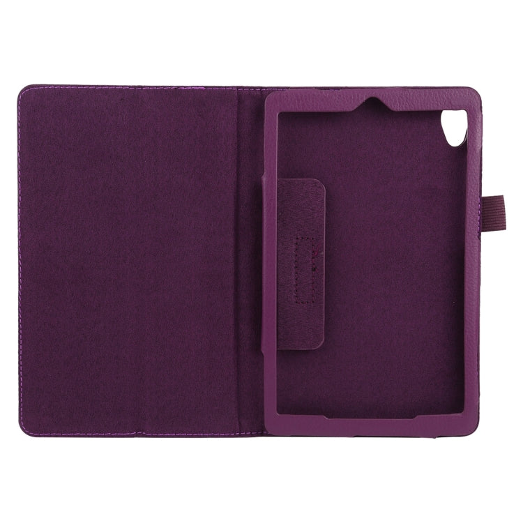 For Lenovo Tab M8 Litchi Texture Solid Color Horizontal Flip Leather Case with Holder & Pen Slot