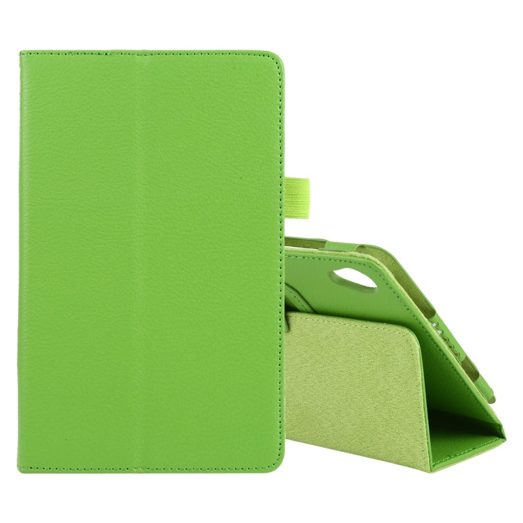 For Lenovo Tab M8 Litchi Texture Solid Color Horizontal Flip Leather Case with Holder & Pen Slot