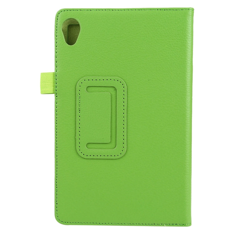 For Lenovo Tab M8 Litchi Texture Solid Color Horizontal Flip Leather Case with Holder & Pen Slot