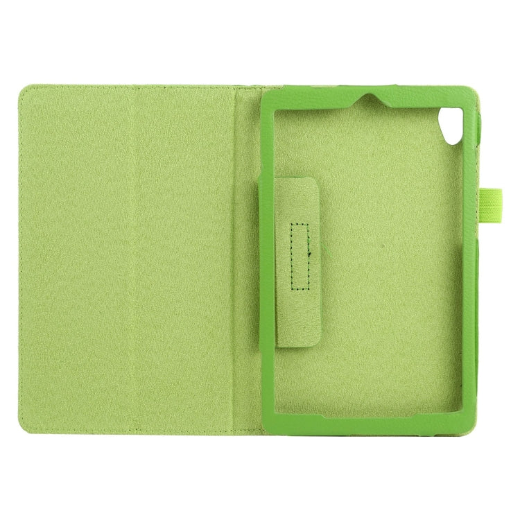 For Lenovo Tab M8 Litchi Texture Solid Color Horizontal Flip Leather Case with Holder & Pen Slot