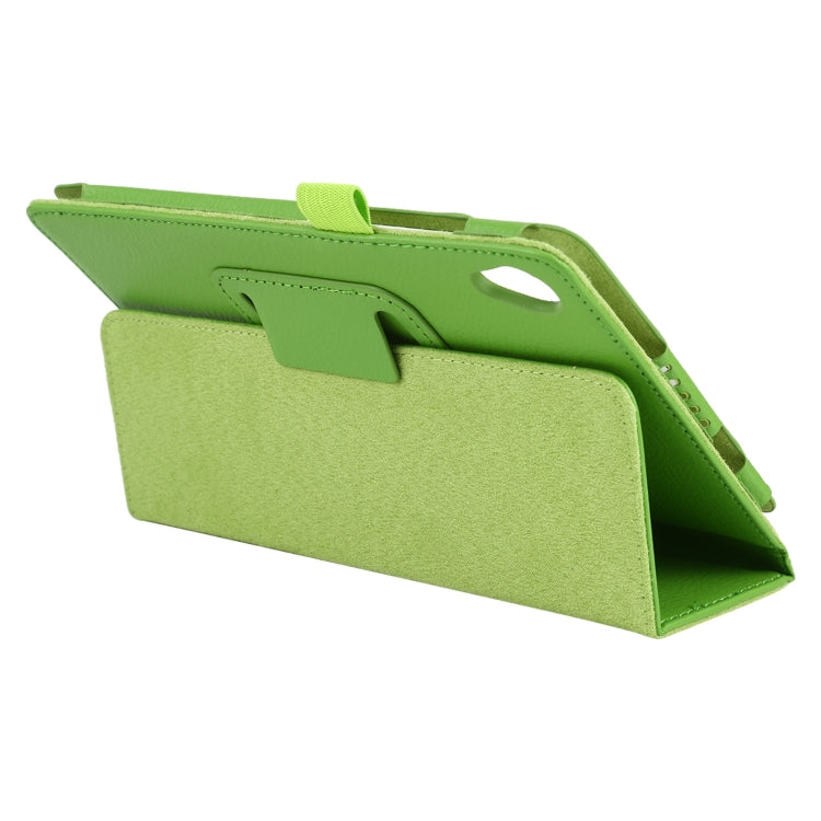 For Lenovo Tab M8 Litchi Texture Solid Color Horizontal Flip Leather Case with Holder & Pen Slot