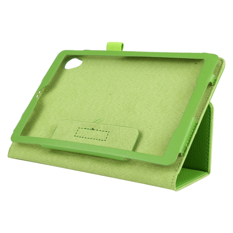 For Lenovo Tab M8 Litchi Texture Solid Color Horizontal Flip Leather Case with Holder & Pen Slot