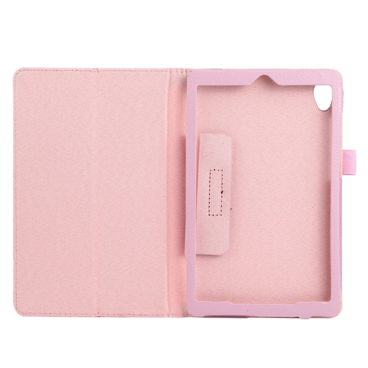 For Lenovo Tab M8 Litchi Texture Solid Color Horizontal Flip Leather Case with Holder & Pen Slot