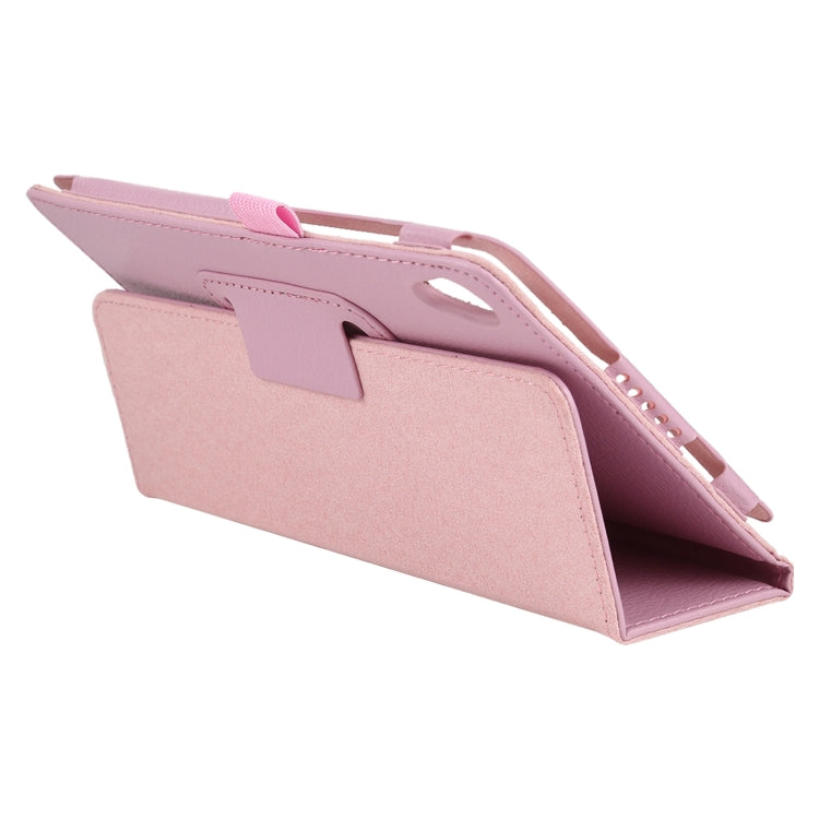 For Lenovo Tab M8 Litchi Texture Solid Color Horizontal Flip Leather Case with Holder & Pen Slot