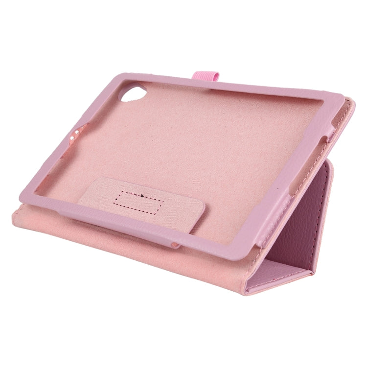 For Lenovo Tab M8 Litchi Texture Solid Color Horizontal Flip Leather Case with Holder & Pen Slot