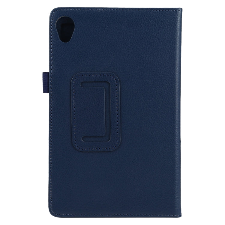 For Lenovo Tab M8 Litchi Texture Solid Color Horizontal Flip Leather Case with Holder & Pen Slot