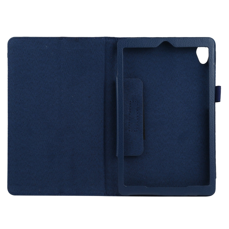 For Lenovo Tab M8 Litchi Texture Solid Color Horizontal Flip Leather Case with Holder & Pen Slot
