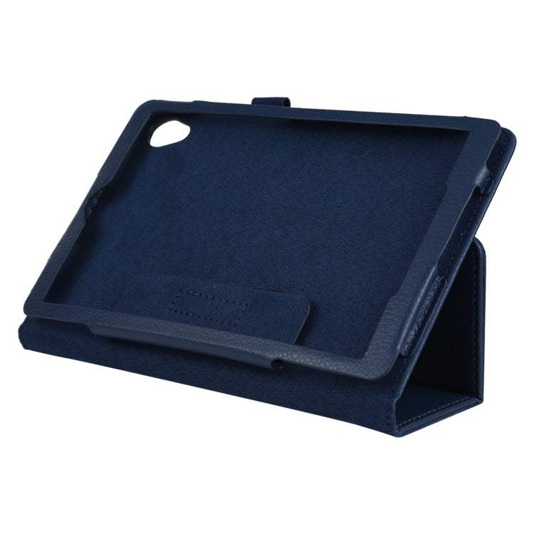 For Lenovo Tab M8 Litchi Texture Solid Color Horizontal Flip Leather Case with Holder & Pen Slot