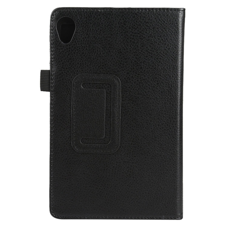 For Lenovo Tab M8 Litchi Texture Solid Color Horizontal Flip Leather Case with Holder & Pen Slot
