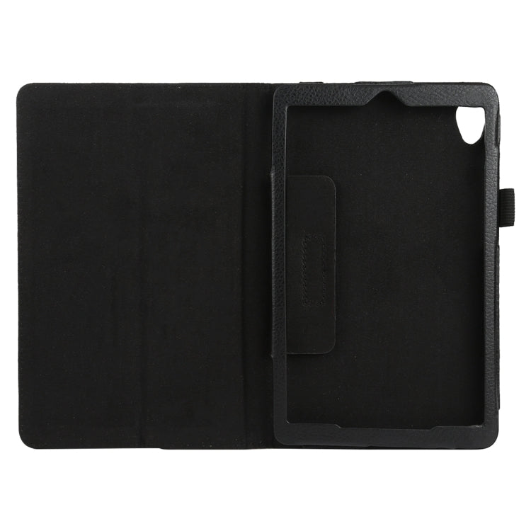 For Lenovo Tab M8 Litchi Texture Solid Color Horizontal Flip Leather Case with Holder & Pen Slot