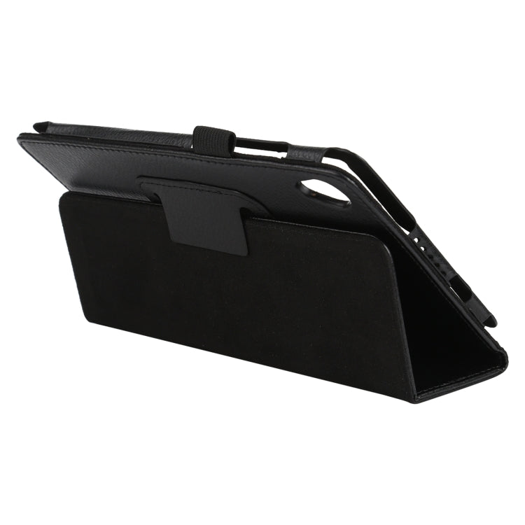 For Lenovo Tab M8 Litchi Texture Solid Color Horizontal Flip Leather Case with Holder & Pen Slot