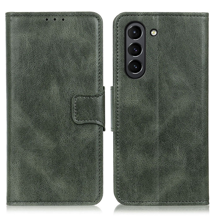 For Samsung Galaxy S21 FE Mirren Crazy Horse Texture Horizontal Flip Leather Case with Holder & Card Slots & Wallet