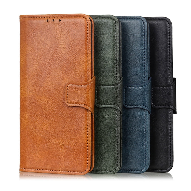 For Samsung Galaxy S21 FE Mirren Crazy Horse Texture Horizontal Flip Leather Case with Holder & Card Slots & Wallet