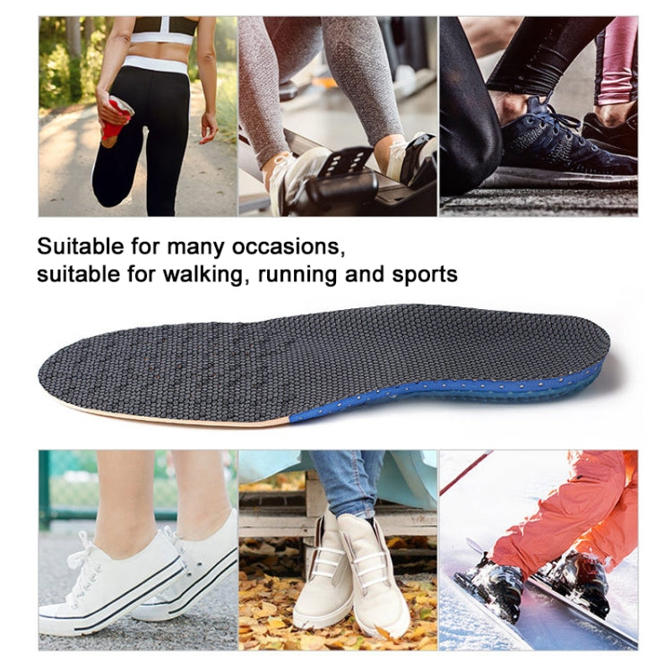 1 Pair 641 Casual Non-slip Shockproof Breathable Arch Of Foot Sports Insole Shoe-pad, Size:S (225-250mm)