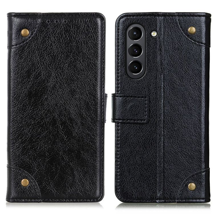 For Samsung Galaxy S21 FE Copper Buckle Nappa Texture Horizontal Flip Leather Case with Holder & Card Slots & Wallet