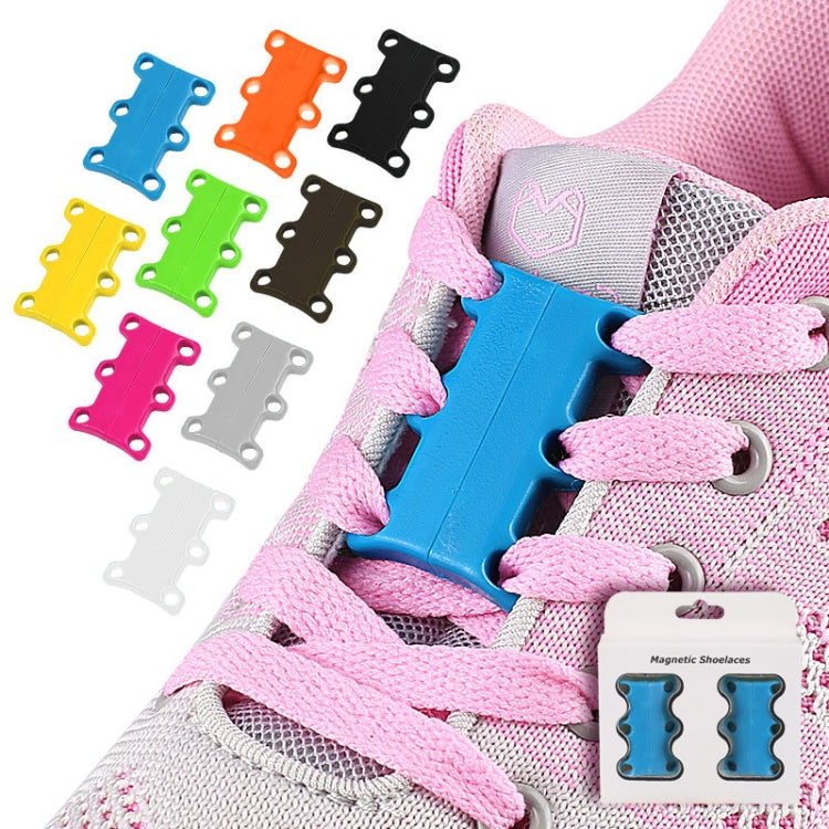Magnetic Shoelace Buckle Non Binding Shoe Lace Accessories, Size:S (Below 230mm)