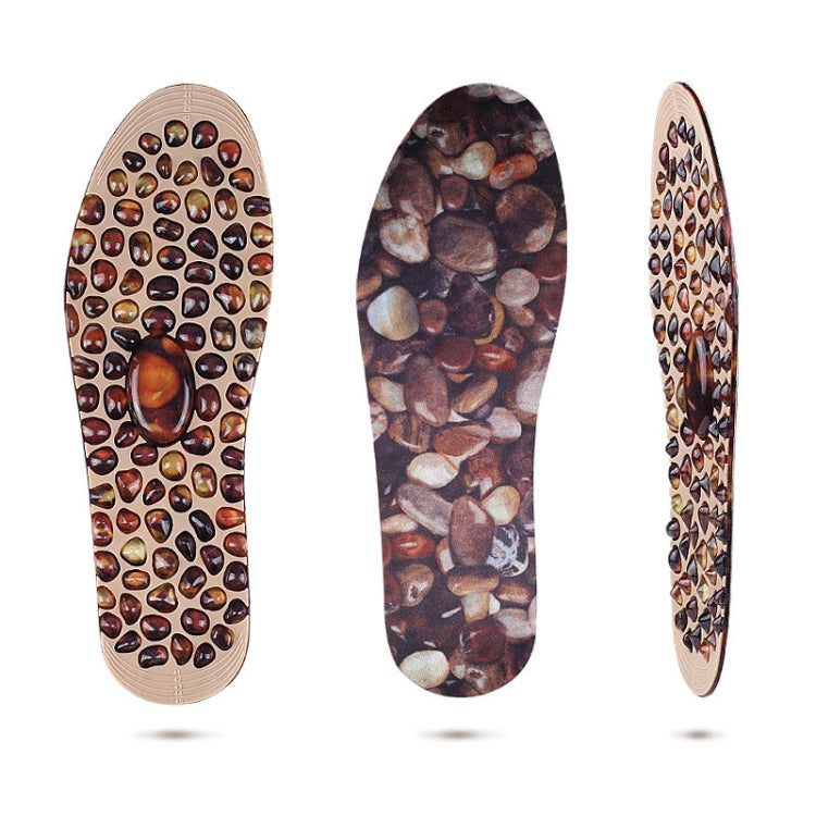 1 Pair Cuttable Imitation Pebbles Massage Insole Shoe-pad, Size:L (255-275mm)