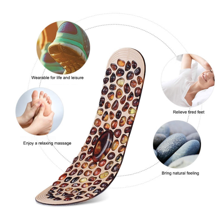 1 Pair Cuttable Imitation Pebbles Massage Insole Shoe-pad, Size:L (255-275mm)