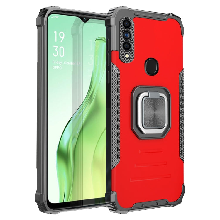 For OPPO A31 / A8 Fierce Warrior Series Armor All-inclusive Shockproof Aluminum Alloy + TPU Protective Case with Ring Holder