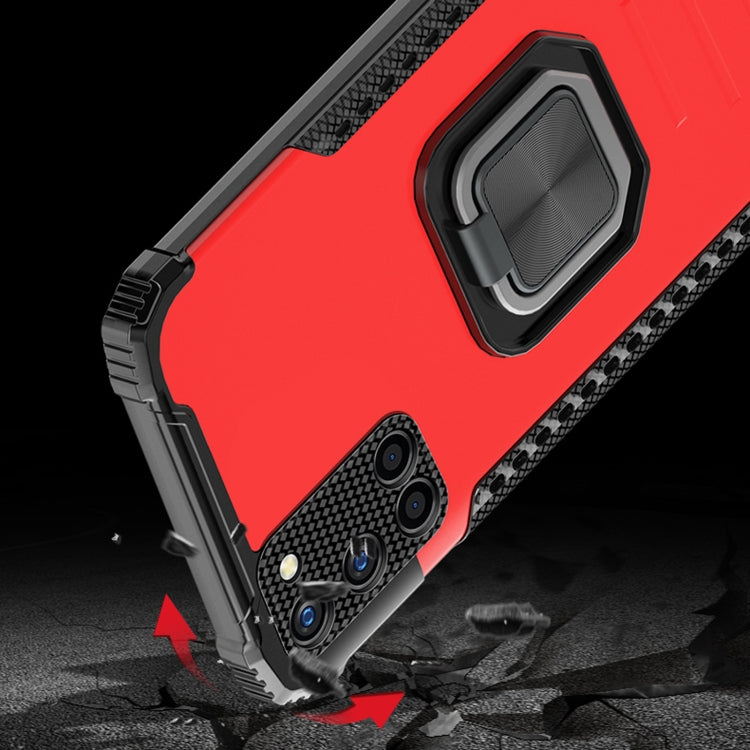 For OPPO A52 / A92 / A72 Fierce Warrior Series Armor All-inclusive Shockproof Aluminum Alloy + TPU Protective Case with Ring Holder