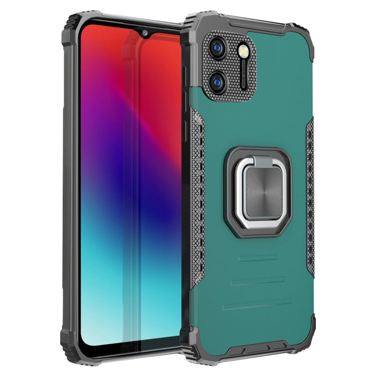 For OPPO Realme C11 Fierce Warrior Series Armor All-inclusive Shockproof Aluminum Alloy + TPU Protective Case with Ring Holder