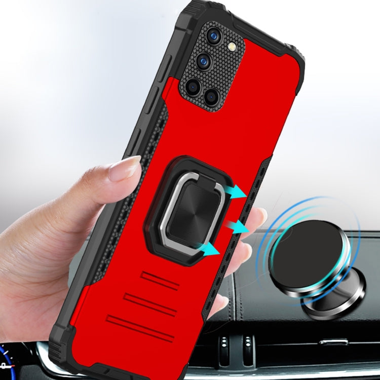 For OPPO Realme 6 Fierce Warrior Series Armor All-inclusive Shockproof Aluminum Alloy + TPU Protective Case with Ring Holder