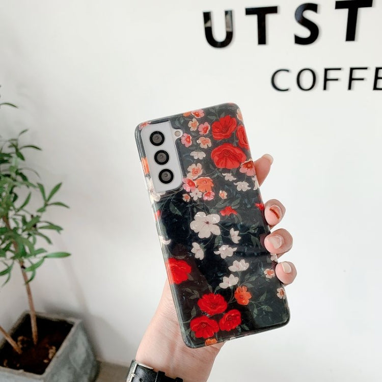 For Samsung Galaxy S21 Ultra 5G Painted Pattern TPU Protective Case