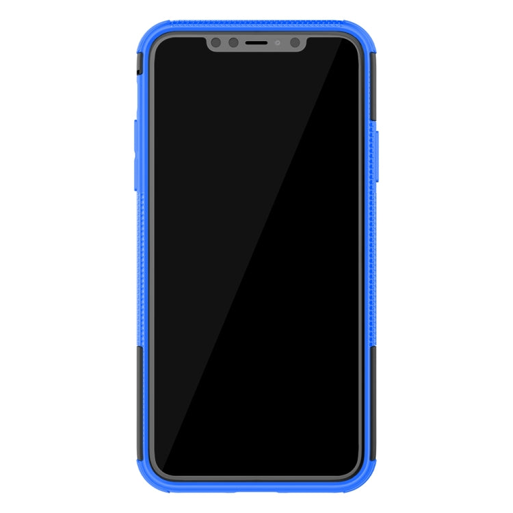 For iPhone 11 Pro Max Tire Texture TPU + PC Shockproof Case with Holder