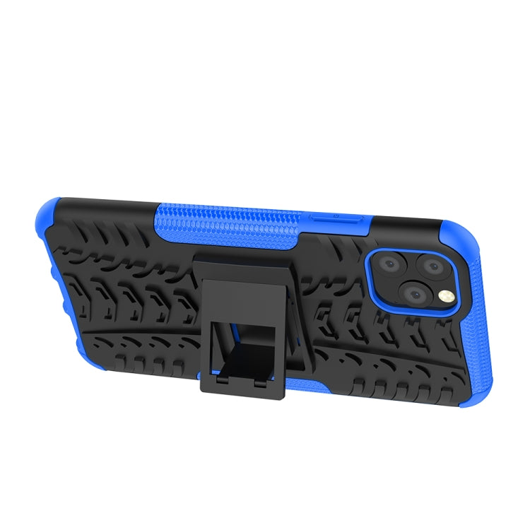 For iPhone 11 Pro Max Tire Texture TPU + PC Shockproof Case with Holder