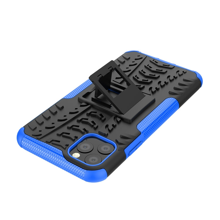 For iPhone 11 Pro Max Tire Texture TPU + PC Shockproof Case with Holder