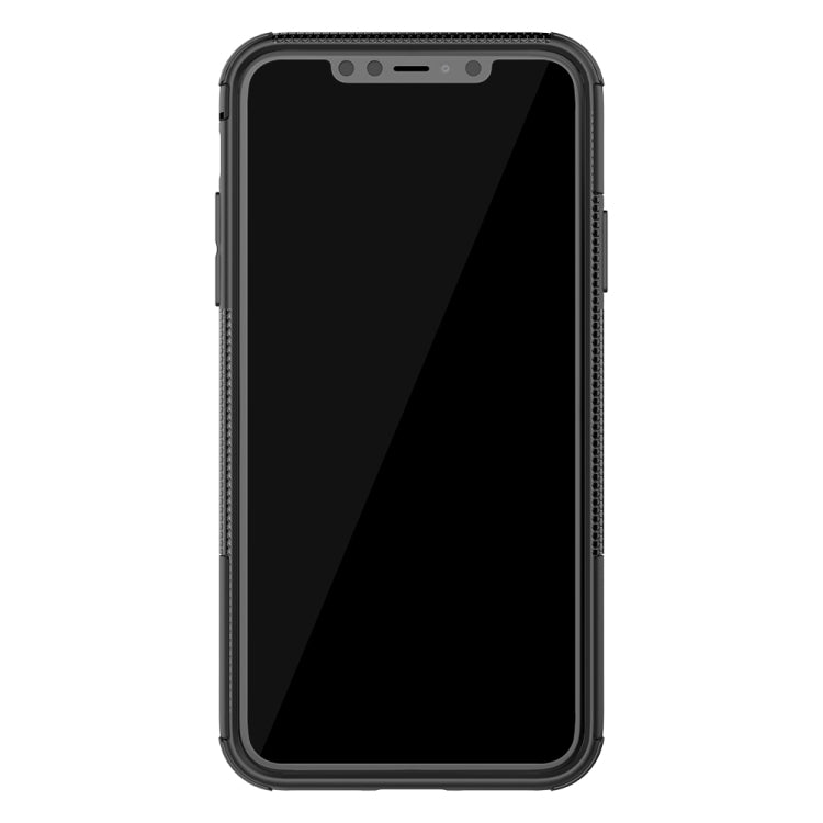 For iPhone 11 Pro Max Tire Texture TPU + PC Shockproof Case with Holder