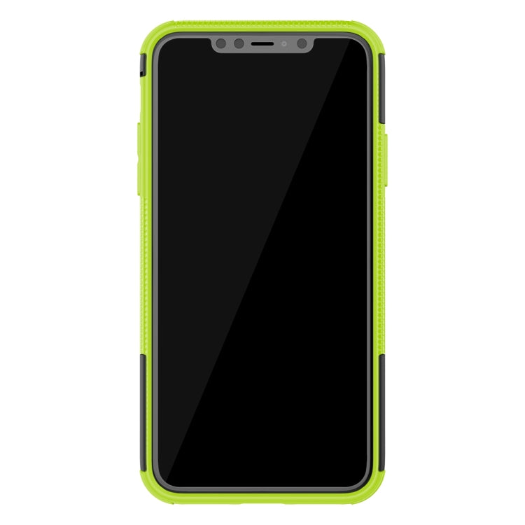 For iPhone 11 Pro Max Tire Texture TPU + PC Shockproof Case with Holder