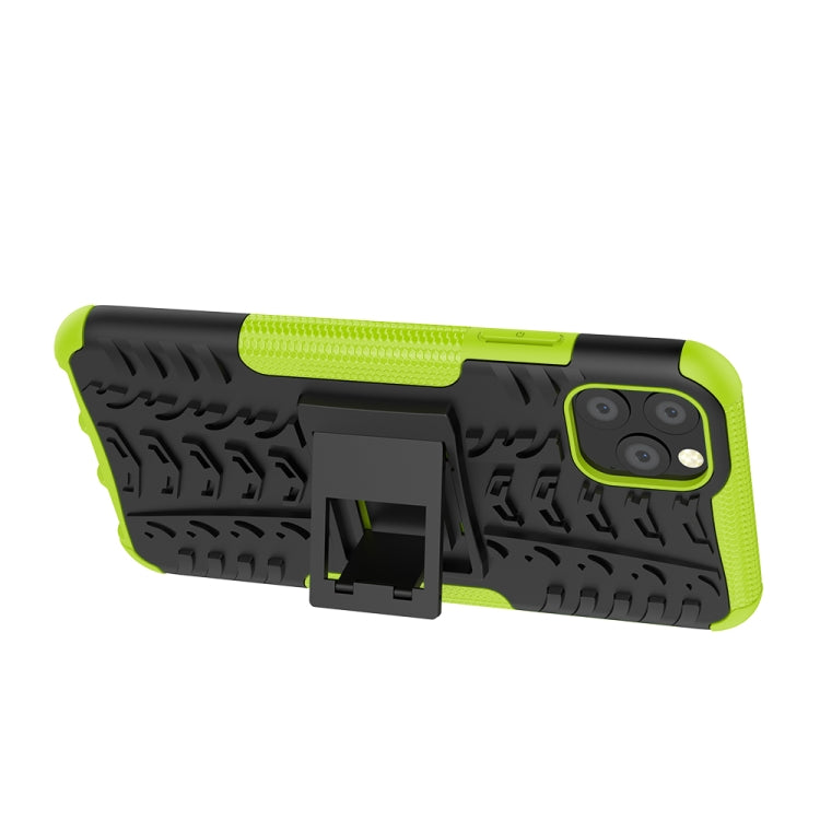 For iPhone 11 Pro Max Tire Texture TPU + PC Shockproof Case with Holder