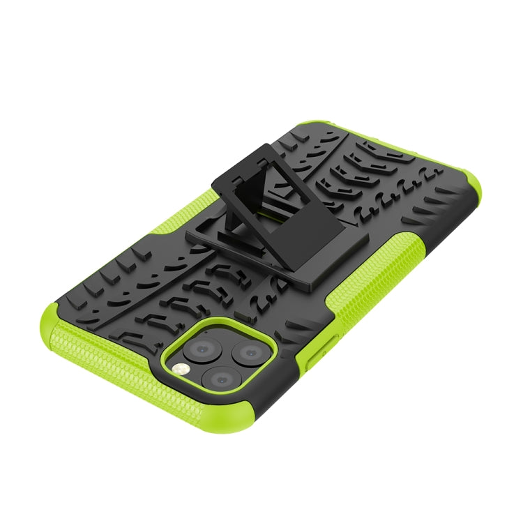 For iPhone 11 Pro Max Tire Texture TPU + PC Shockproof Case with Holder
