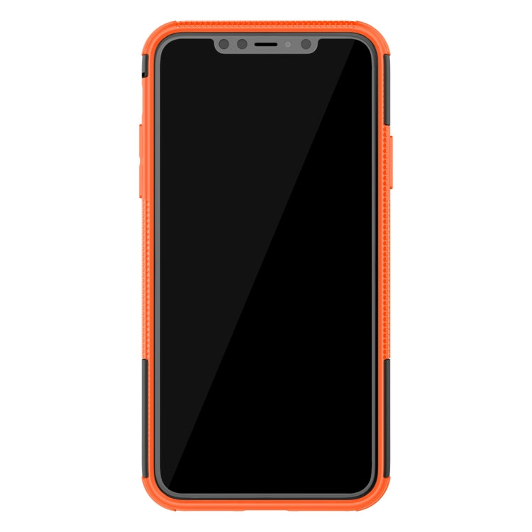 For iPhone 11 Pro Max Tire Texture TPU + PC Shockproof Case with Holder