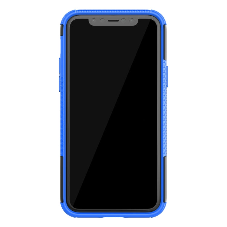For iPhone 11 Pro Tire Texture TPU + PC Shockproof Case with Holder