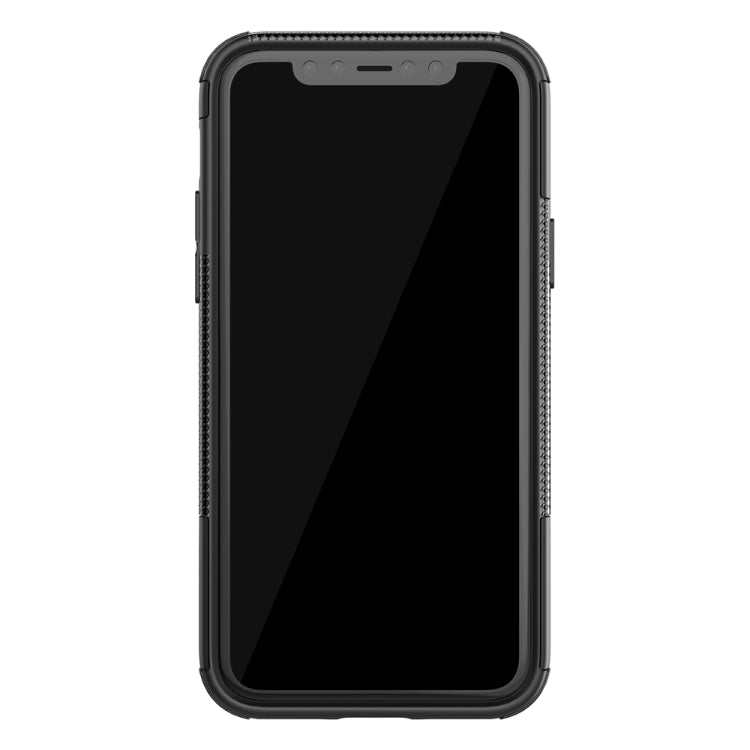 For iPhone 11 Pro Tire Texture TPU + PC Shockproof Case with Holder