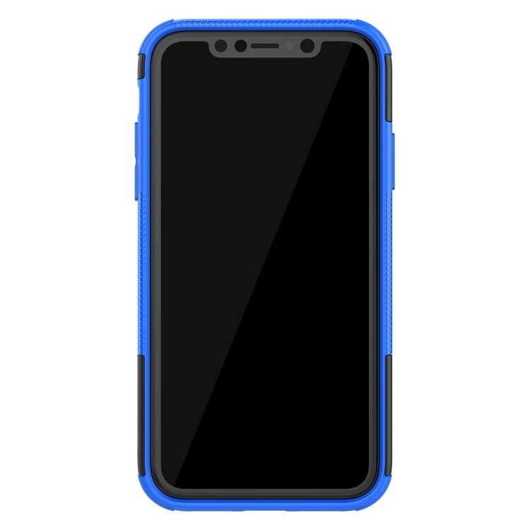 For iPhone 11 Tire Texture TPU + PC Shockproof Case with Holder