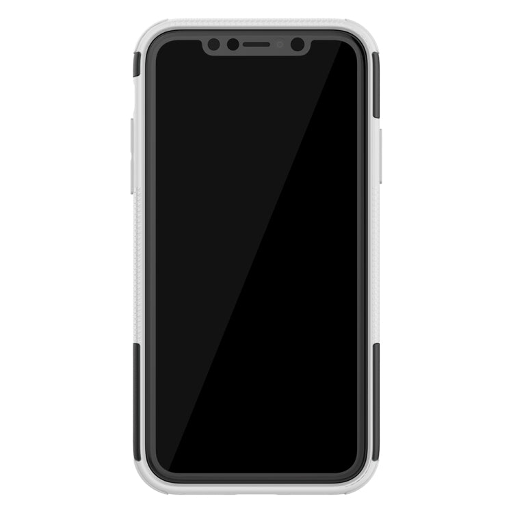 For iPhone 11 Tire Texture TPU + PC Shockproof Case with Holder