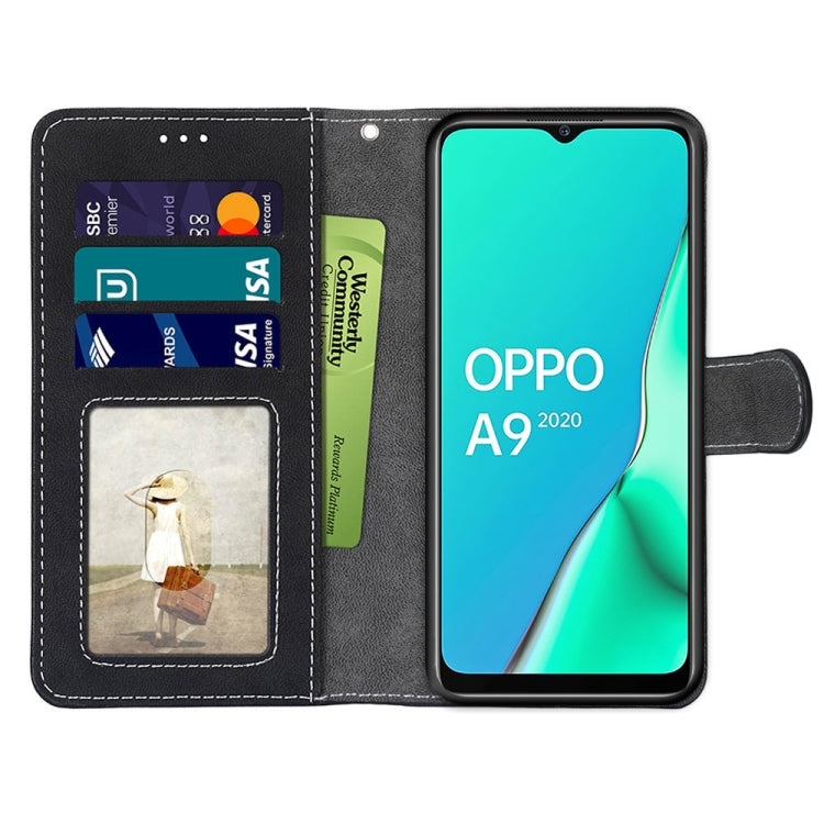 For OPPO A9 (2020) / A5 (2020) / A11X / A11 Retro Frosted Horizontal Flip PU Leather Case with Holder & Card Slots & Wallet & Photo Frame
