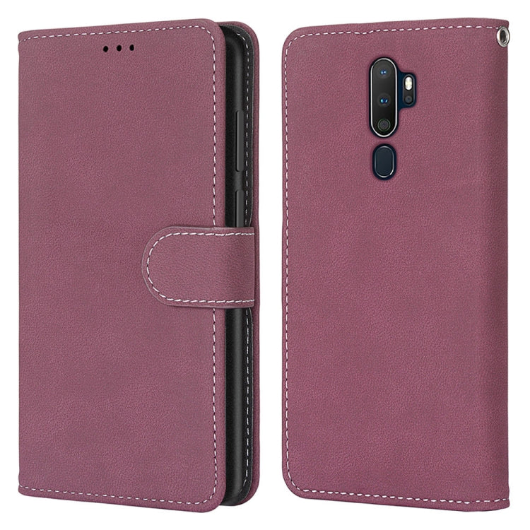 For OPPO A9 (2020) / A5 (2020) / A11X / A11 Retro Frosted Horizontal Flip PU Leather Case with Holder & Card Slots & Wallet & Photo Frame