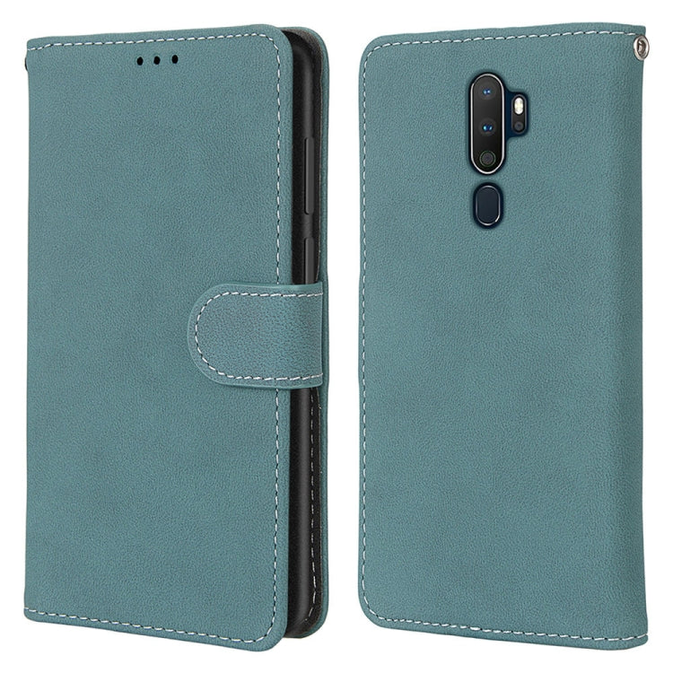 For OPPO A9 (2020) / A5 (2020) / A11X / A11 Retro Frosted Horizontal Flip PU Leather Case with Holder & Card Slots & Wallet & Photo Frame