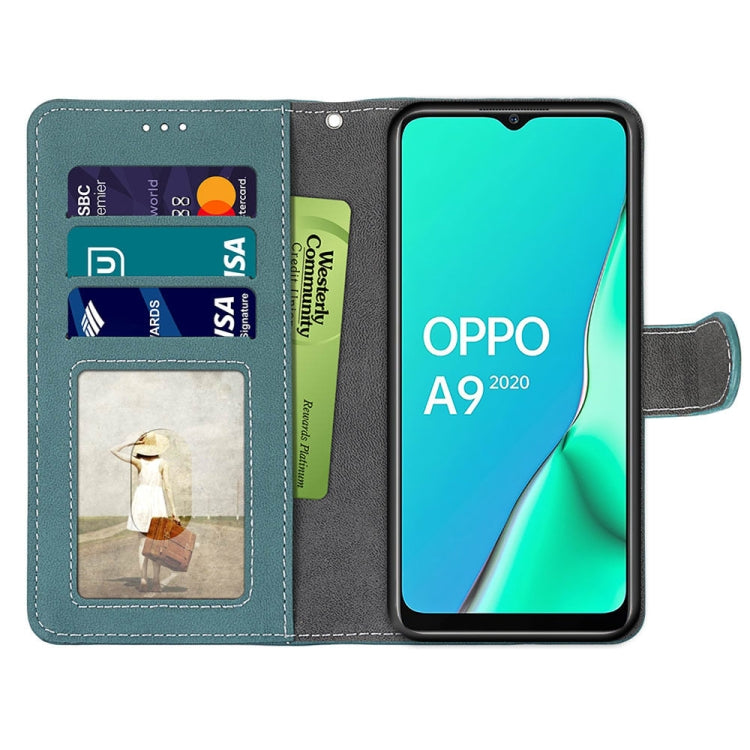 For OPPO A9 (2020) / A5 (2020) / A11X / A11 Retro Frosted Horizontal Flip PU Leather Case with Holder & Card Slots & Wallet & Photo Frame