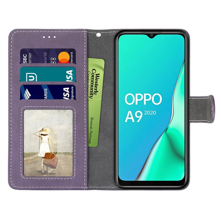 For OPPO A9 (2020) / A5 (2020) / A11X / A11 Retro Frosted Horizontal Flip PU Leather Case with Holder & Card Slots & Wallet & Photo Frame