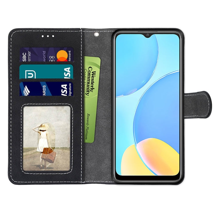 For OPPO A15 / A15s Retro Frosted Horizontal Flip PU Leather Case with Holder & Card Slots & Wallet & Photo Frame