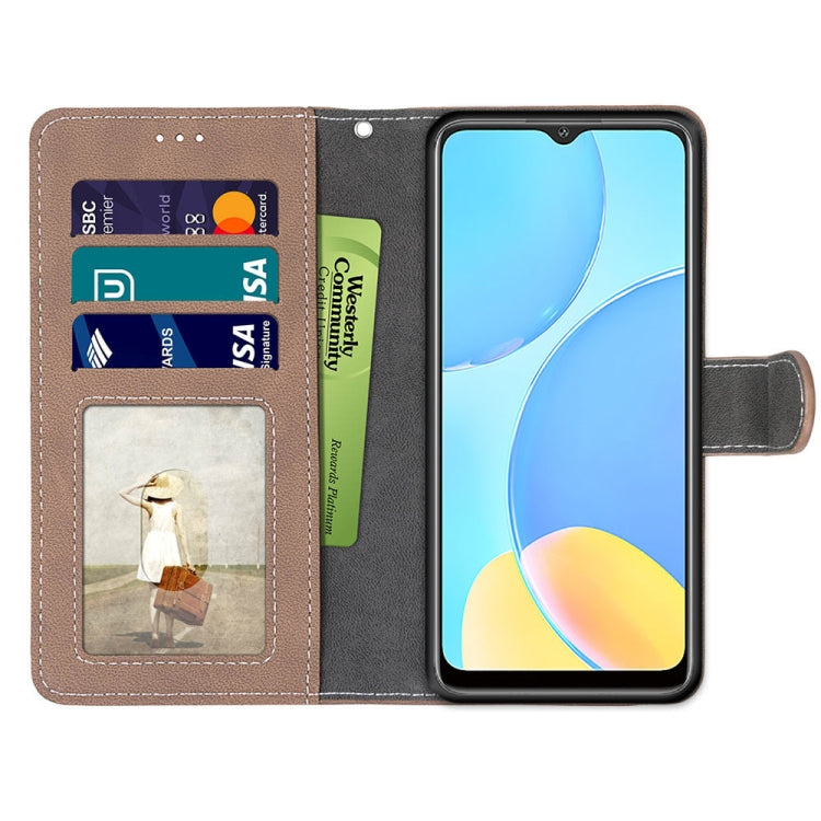 For OPPO A15 / A15s Retro Frosted Horizontal Flip PU Leather Case with Holder & Card Slots & Wallet & Photo Frame