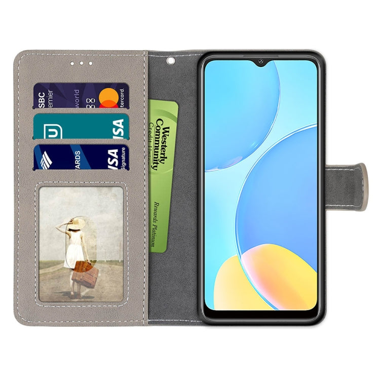 For OPPO A15 / A15s Retro Frosted Horizontal Flip PU Leather Case with Holder & Card Slots & Wallet & Photo Frame