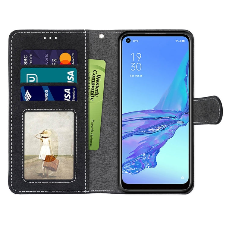 For OPPO A53 4G(2020) / A53s / A32 / A33 (2020) Retro Frosted Horizontal Flip PU Leather Case with Holder & Card Slots & Wallet & Photo Frame
