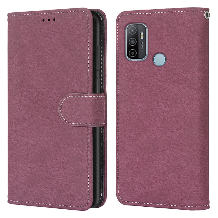 For OPPO A53 4G(2020) / A53s / A32 / A33 (2020) Retro Frosted Horizontal Flip PU Leather Case with Holder & Card Slots & Wallet & Photo Frame