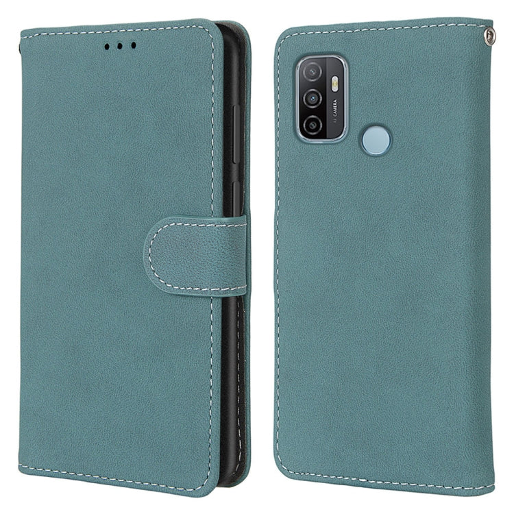 For OPPO A53 4G(2020) / A53s / A32 / A33 (2020) Retro Frosted Horizontal Flip PU Leather Case with Holder & Card Slots & Wallet & Photo Frame